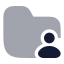 Foldershared icon with bulk rounded style