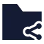 Foldershared icon with solid sharp style