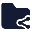 Foldershared icon with solid standard style