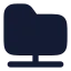 Foldershared icon with solid rounded style