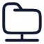 Foldershared icon with stroke rounded style
