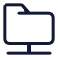 Foldershared icon with stroke standard style
