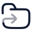 Foldersymlink icon with twotone rounded style