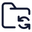 Foldersync icon with stroke standard style