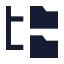 Foldertree icon with solid sharp style
