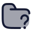 Folderunknown icon with duotone rounded style