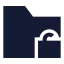 Folderunlocked icon with solid sharp style