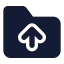 Folderup icon with solid standard style