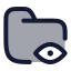 Folderview icon with duotone rounded style