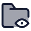 Folderview icon with duotone standard style