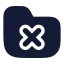 Folderx icon with solid rounded style