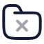 Folderx icon with twotone rounded style