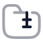 Folderzip icon with twotone rounded style