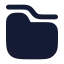 Folders icon with solid rounded style