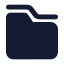 Folders icon with solid standard style