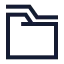 Folders icon with stroke sharp style