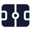 Footballpitch icon with solid standard style