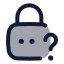 Forgotpassword icon with duotone rounded style