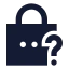 Forgotpassword icon with solid sharp style