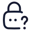 Forgotpassword icon with twotone rounded style
