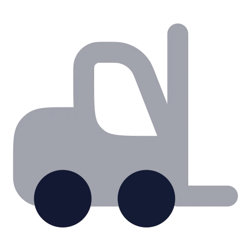 Forklift Icon in Bulk Rounded style