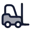 Forklift icon with duotone rounded style