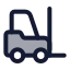 Forklift icon with duotone standard style