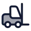 Forklift icon with duotone standard style