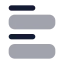 Form icon with bulk rounded style