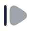 Forward icon with bulk rounded style