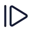 Forward icon with stroke standard style