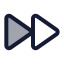 Forward icon with duotone standard style