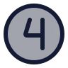 Four Circle icon preview