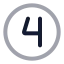 Fourcircle icon with twotone rounded style