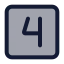 Foursquare icon with duotone standard style