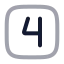 Foursquare icon with twotone rounded style