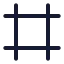 Frame icon with stroke rounded style