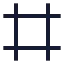 Frame icon with stroke sharp style