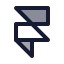 Framer icon with duotone standard style