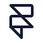 Framer icon with stroke rounded style