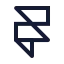 Framer icon with stroke sharp style
