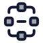Frameworks icon with duotone standard style