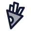 Frenchfries icon with duotone standard style