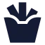 Frenchfries icon with solid sharp style