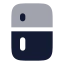 Fridge icon with bulk rounded style