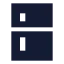 Fridge icon with solid sharp style