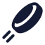 Frisbee icon with solid rounded style