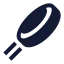 Frisbee icon with solid sharp style