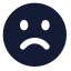 Frown icon with solid standard style
