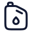 Fuel icon with stroke rounded style
